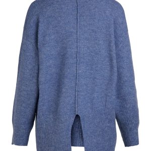 OBJECT l/s knit cardigan bijou blue melange