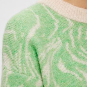 SELECTED femme ls knit o-neck absinthe geen