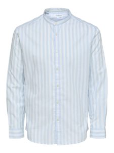 SELECETD homme shirt ls cashmere blue stripes