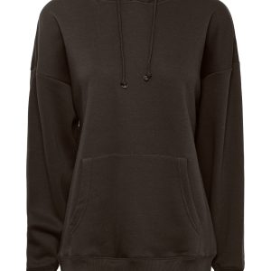 PIECES ls oversized hoodie chicory coffee