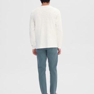 SELECTED homme ls o-neck tee egret