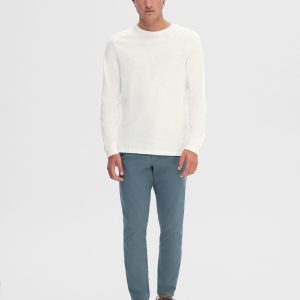 SELECTED homme ls o-neck tee egret