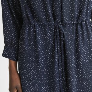 SELECTED femme 7/8 dark saphire silver dot print