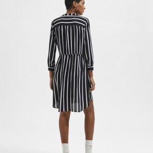 SELECTED femme 7/8 dress black/stripes