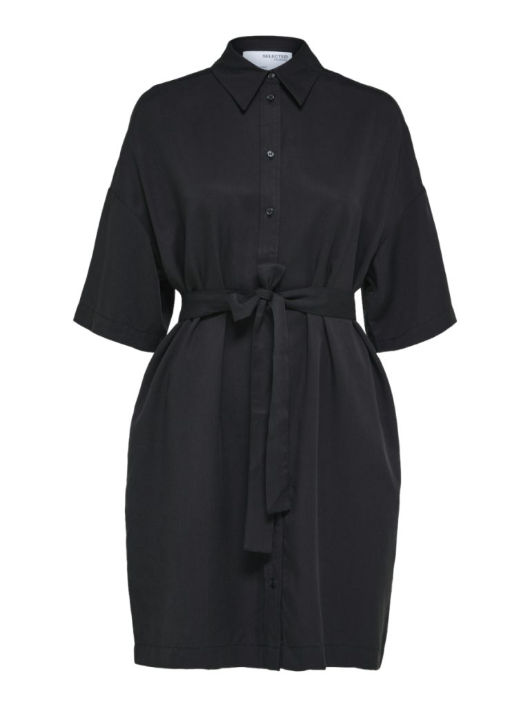 SELECTED femme 2/4 short shirt dress black