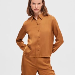 SELECTED femme ls shirt rubber