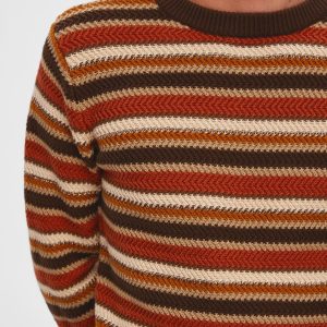 SELECTED homme ls knit stripes demitasse multi color