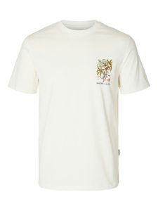 SELECTED homme ss o-neck tee cloud dancer