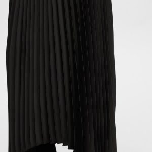 SELECTED femme hw long plisse skirt black