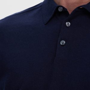 SELECTED homme ls knit polo navy blazer