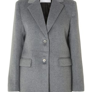 SELECTED femme wool blazer light grey melange